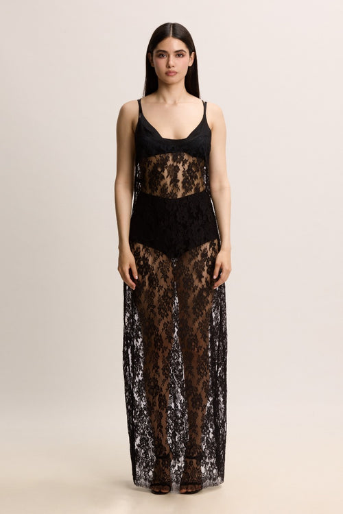 Je m'appelle Sophie Long Dress in Black