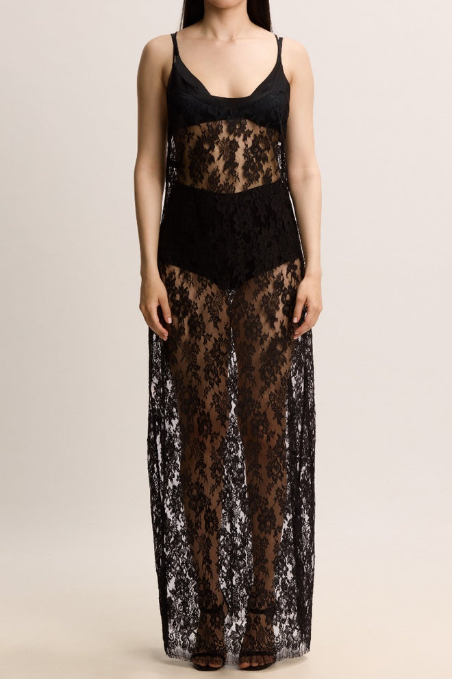 Je m'appelle Sophie Long Dress in Black
