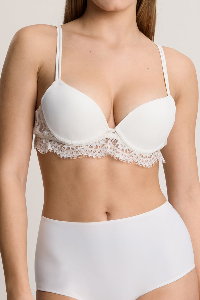 Délicieuse Padded Push Up Bra in Cream