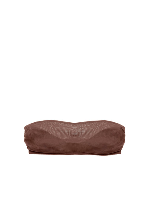 Gia Bandeau Bra in Brown