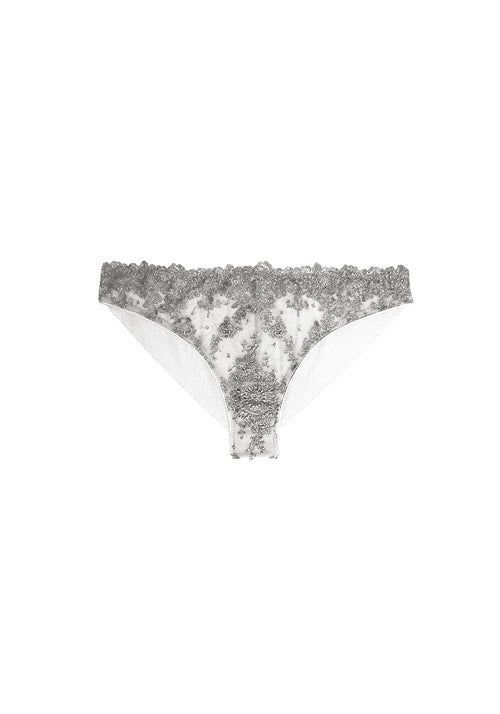 English Rose Brazilian Brief in Silver