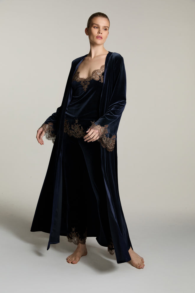 Rose Imperial Long Pants in Navy/Mink