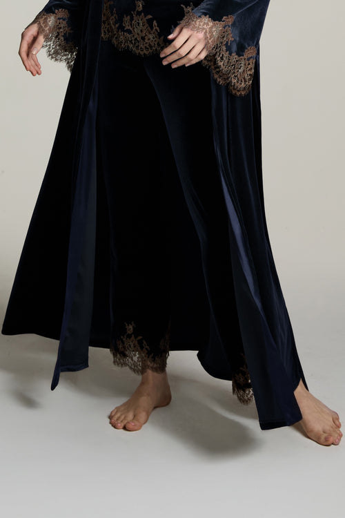Rose Imperial Long Pants in Navy/Mink