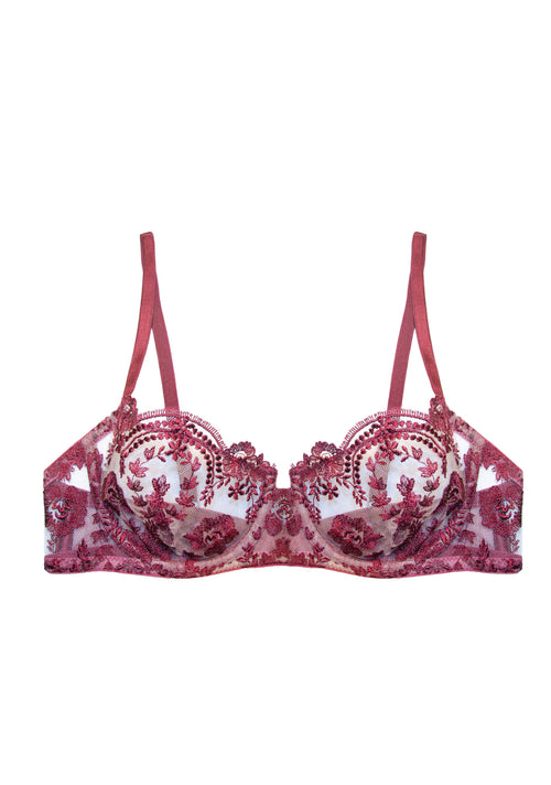 Tuscan Holiday Balconette Bra In Wine