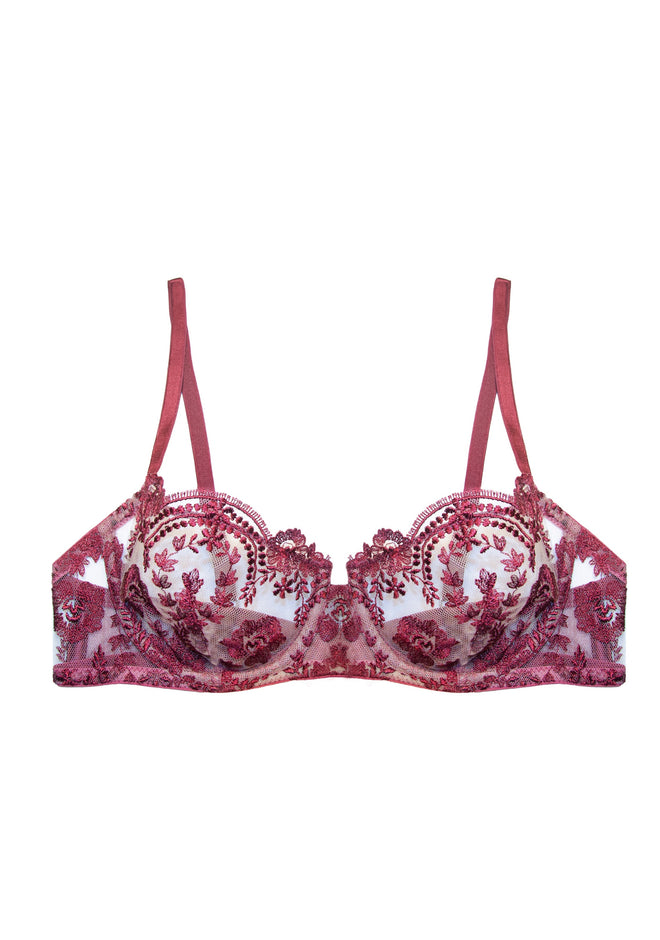 Tuscan Holiday Balconette Bra In Wine