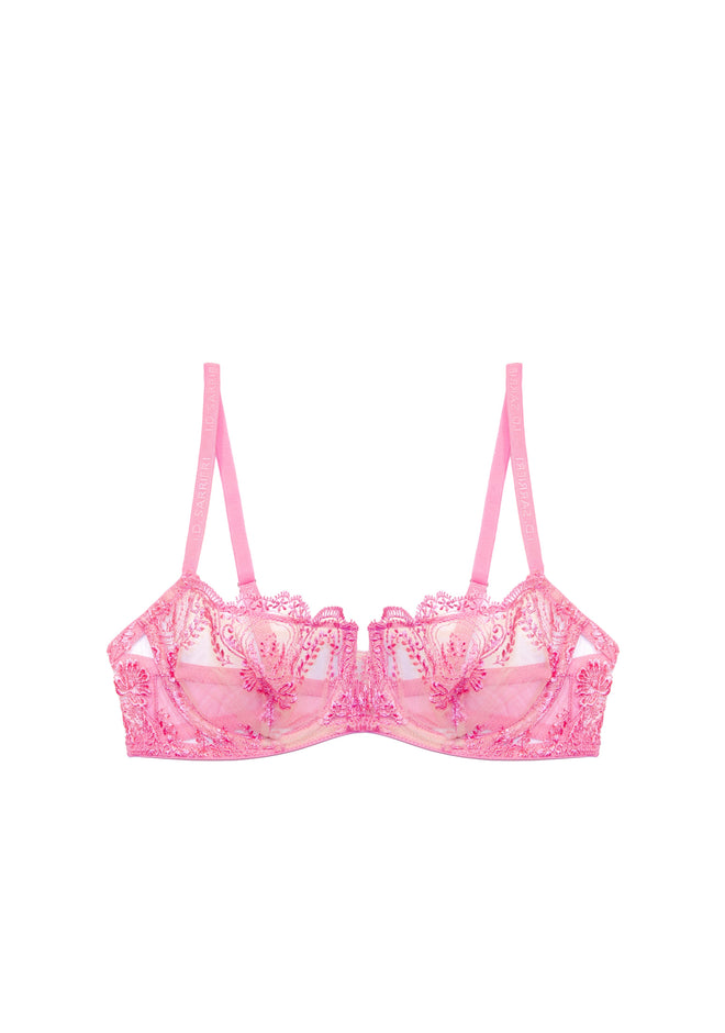 Espresso Evening Balconette Bra in Wild Pink
