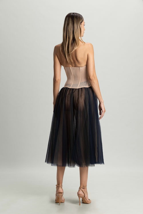 New York Midi Skirt in Black