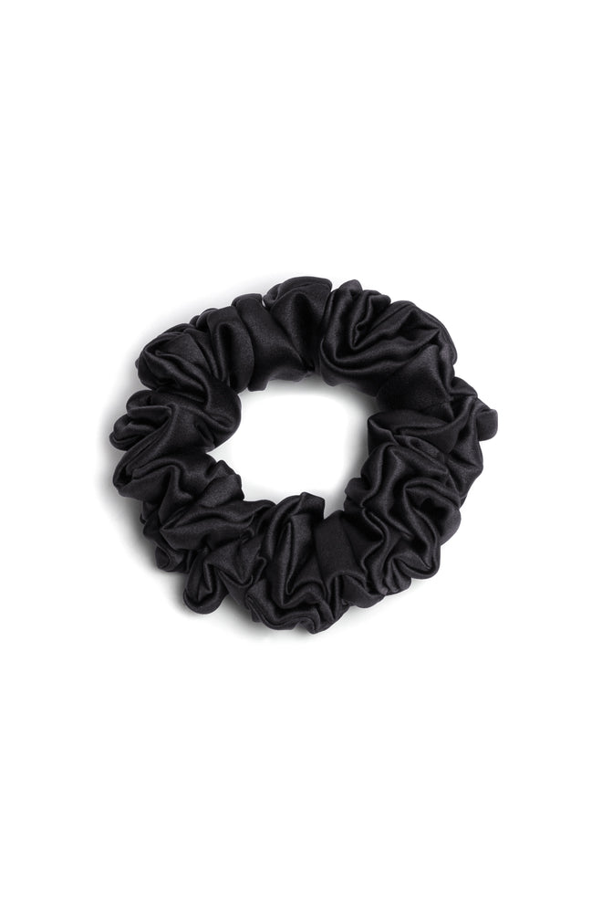 Maria Narrow Scrunchie in Black