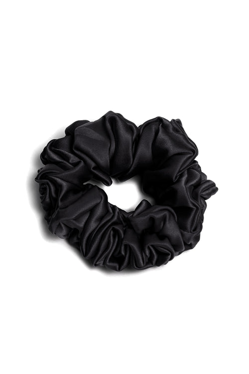 Maria Wide Scrunchie in Black