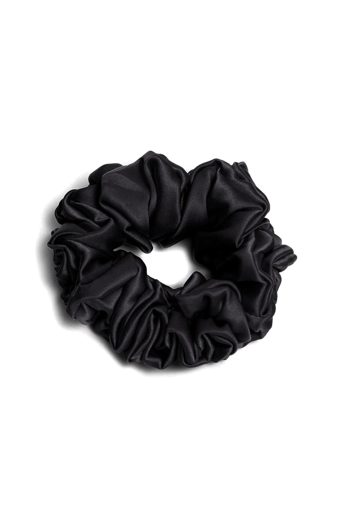 Maria Wide Scrunchie in Black