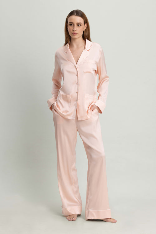 Lombard Street Pyjama Set in Pale Pink