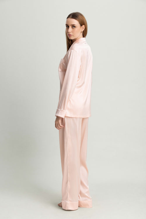 Lombard Street Pyjama Set in Pale Pink