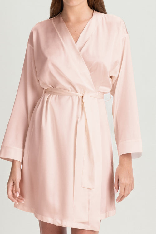 Lombard Street Mini Robe in Pale Pink