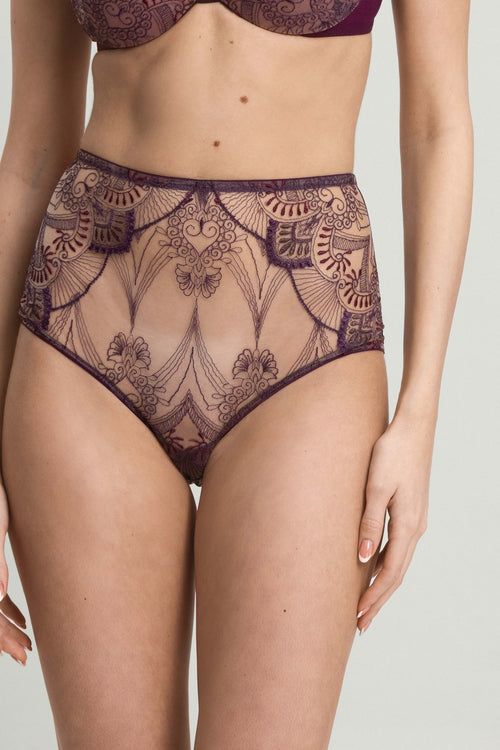 Love Potion High Waist Brief in Amethyst