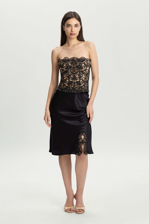 Royal Jewel Skirt in Noir