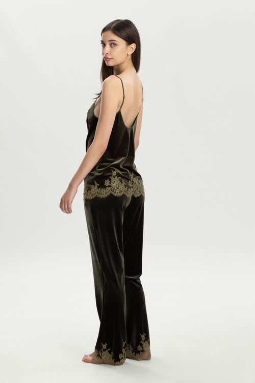 Rose Imperial Pants in Olive Green