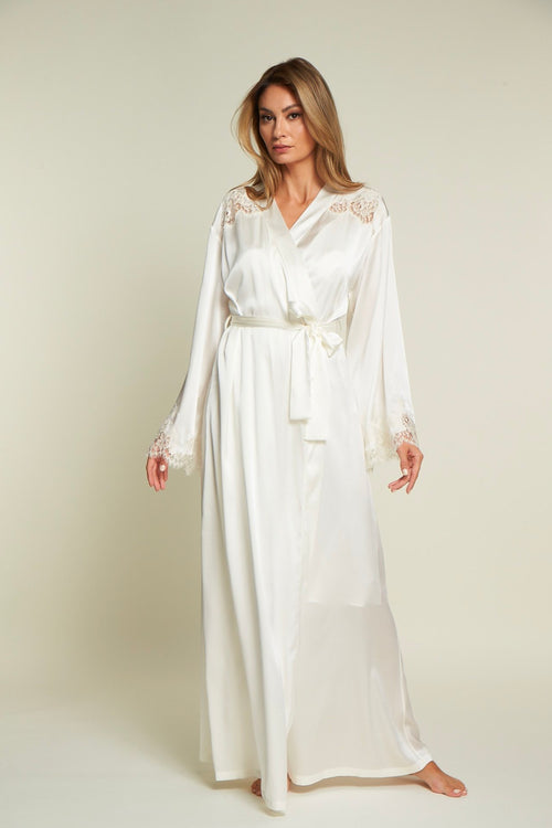 Long Robe in Cream – I.D. Sarrieri