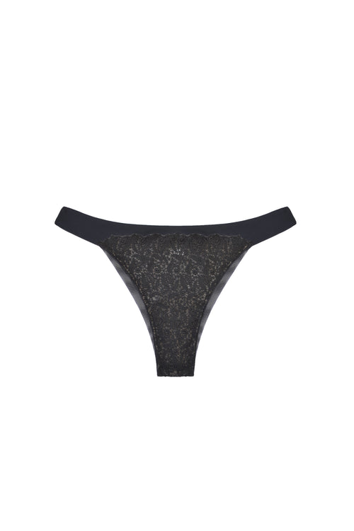 New York Nights Thong in Black