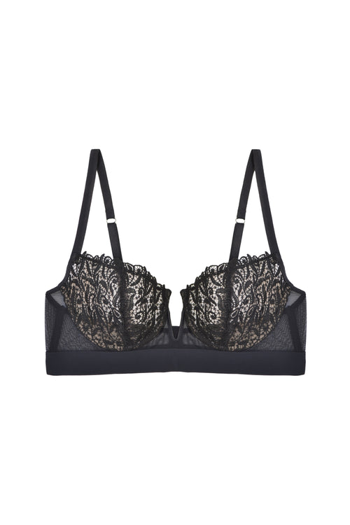 New York Nights Underwired Bra in Black