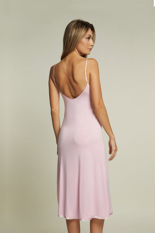 Kensington Mornings Long Chemise in Pink