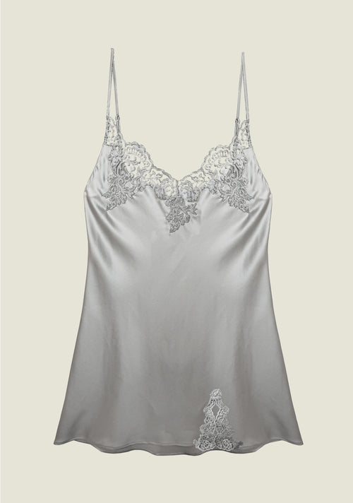 Royal Jewel Short Chemise in Silver