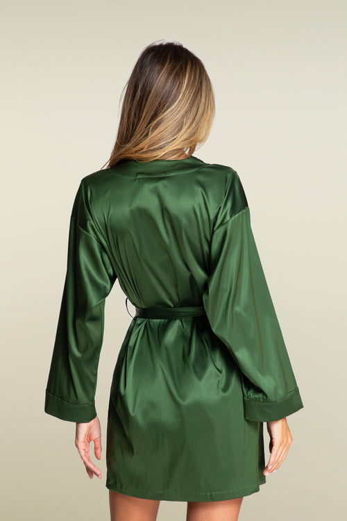 Arabian Nights Robe in Olive Green