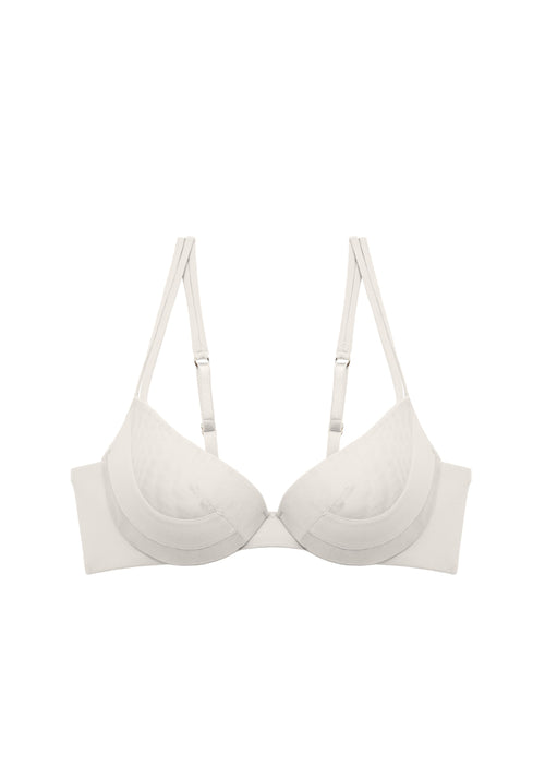 Soho Weekends Padded Push Up Bra in Cream