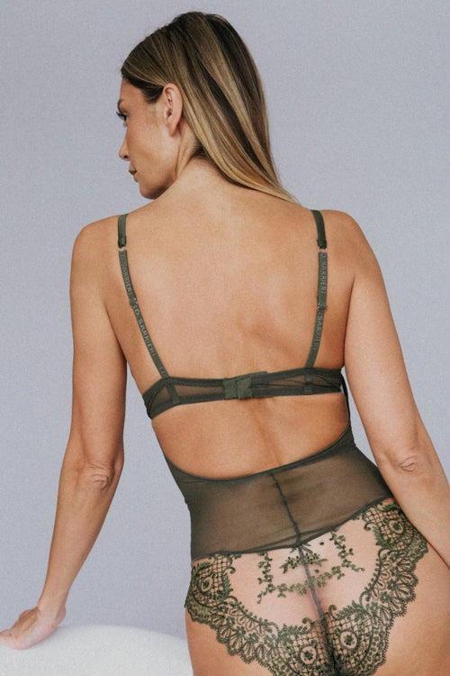 And All That Jazz Bodysuit in Green - I.D. Sarrieri