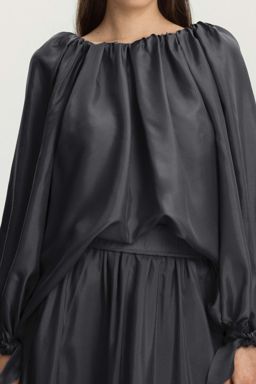 Ariel Blouse in Dark Grey