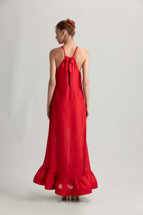 Ariel Long Dress in Red - I.D. Sarrieri