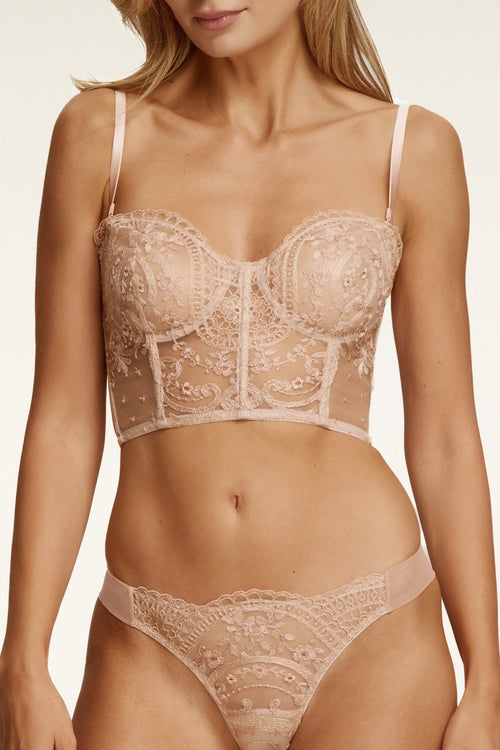 Belle Rose Thong in Rose Opaline - I.D. Sarrieri