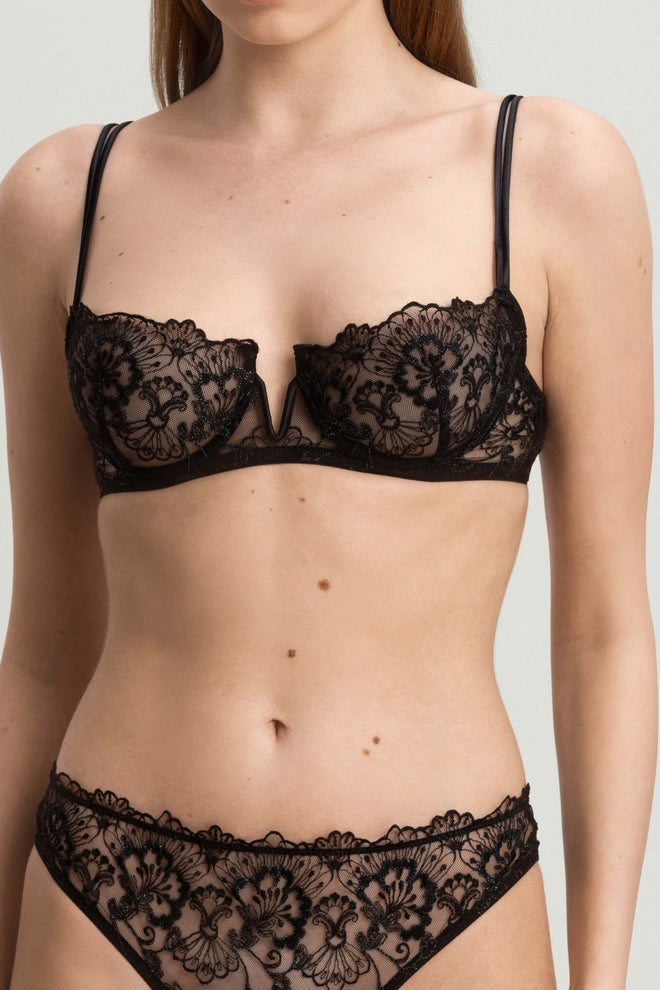 Blossomfall Balconette Bra in Black - I.D. Sarrieri