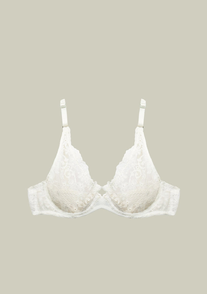 Brunch in Testaccio Underwired Triangle Bra in Cream - I.D. Sarrieri