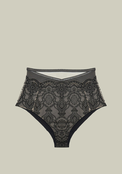Casino Games High Waist Brief in Black - I.D. Sarrieri