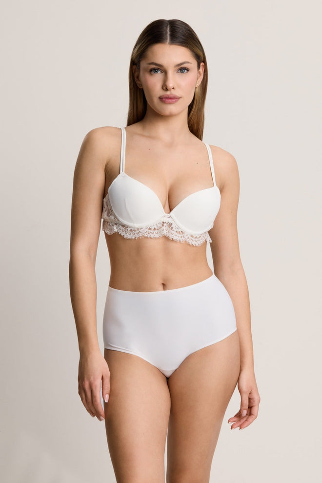 Délicieuse High Waist Brief in Cream - I.D. Sarrieri
