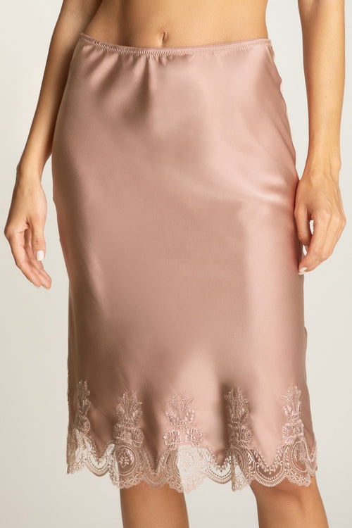 Espresso Evening Midi Skirt in Beige - I.D. Sarrieri