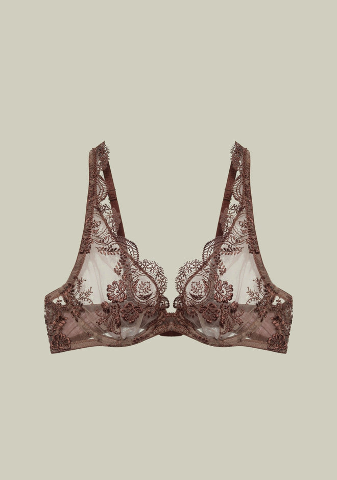 Espresso Evening Underwired Triangle Bra in Chocolate - I.D. Sarrieri