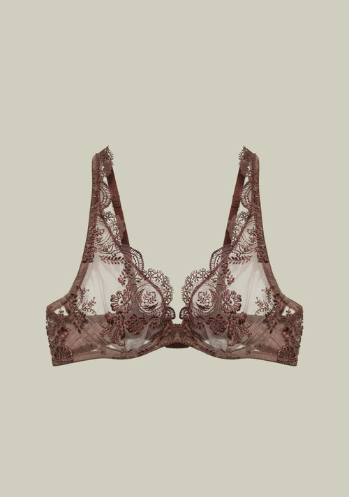 Espresso Evening Underwired Triangle Bra in Chocolate - I.D. Sarrieri
