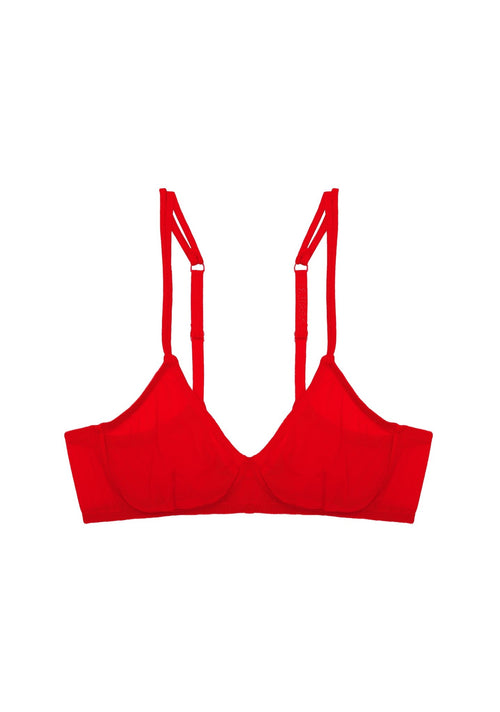 Gia Soft Bra in Red