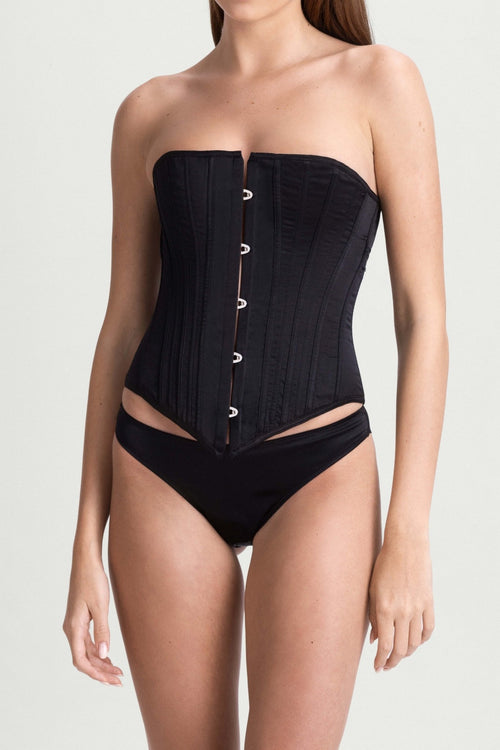 Jardin Du Luxembourg Strapless Bustier in Black - I.D. Sarrieri