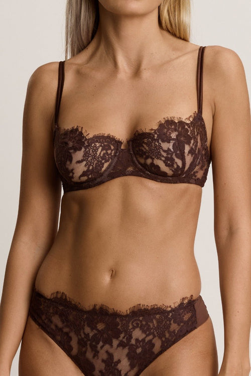 Je m'appelle Sophie Balconette Bra in Brown - I.D. Sarrieri