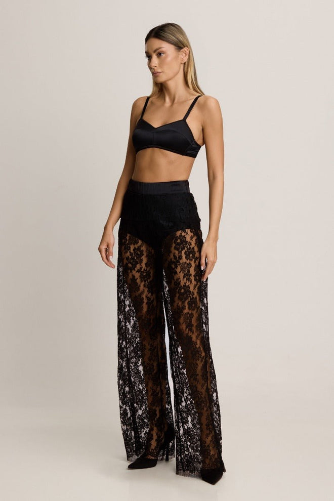 Je m'appelle Sophie Long Pants in Black - I.D. Sarrieri