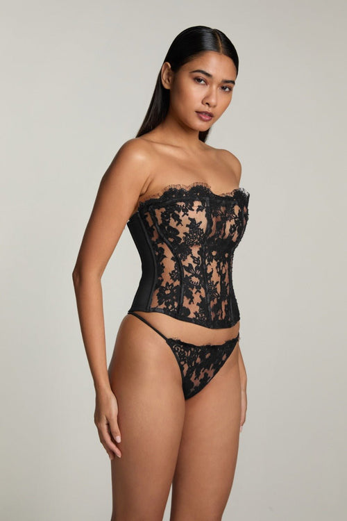 Je m'appelle Sophie Strapless Bustier in Black - I.D. Sarrieri
