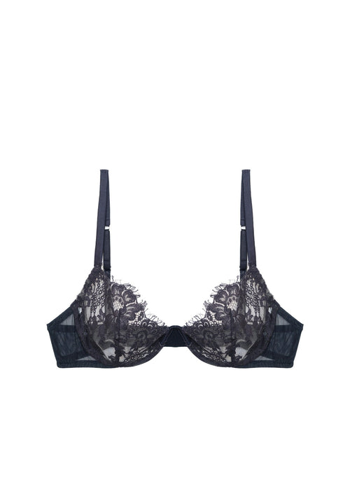 Je m'appelle Sophie V-Detail Bra in Blue Notte