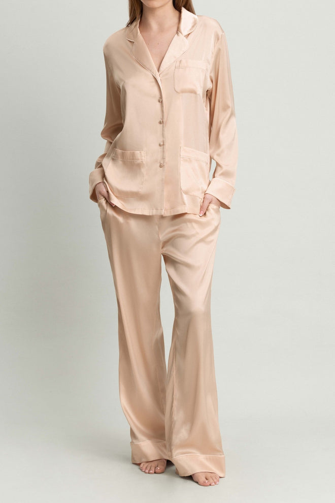 Lombard Street Pyjama Set in Beige - I.D. Sarrieri