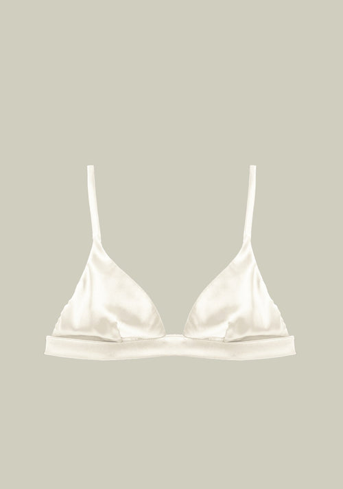 Lombard Street Triangle Bra in Cream - I.D. Sarrieri