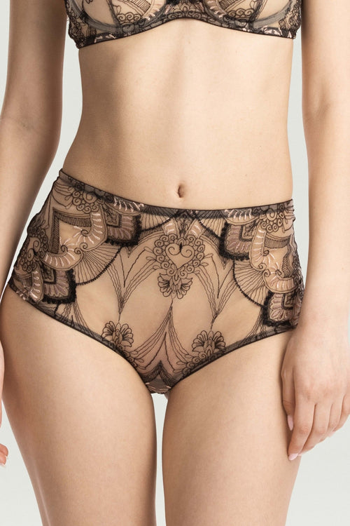 Love Potion High Waist Brief in Black