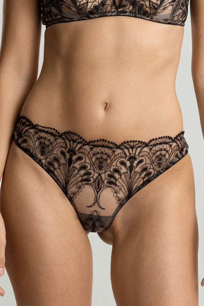 Midnight Desire Brazilian Brief in Black - I.D. Sarrieri