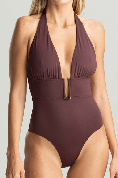Moonbeam V - Swimsuit in Chocolate - I.D. Sarrieri