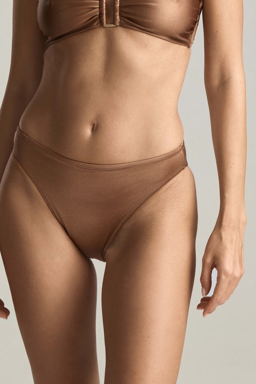 Orion Bikini Bottoms in Light Bronze